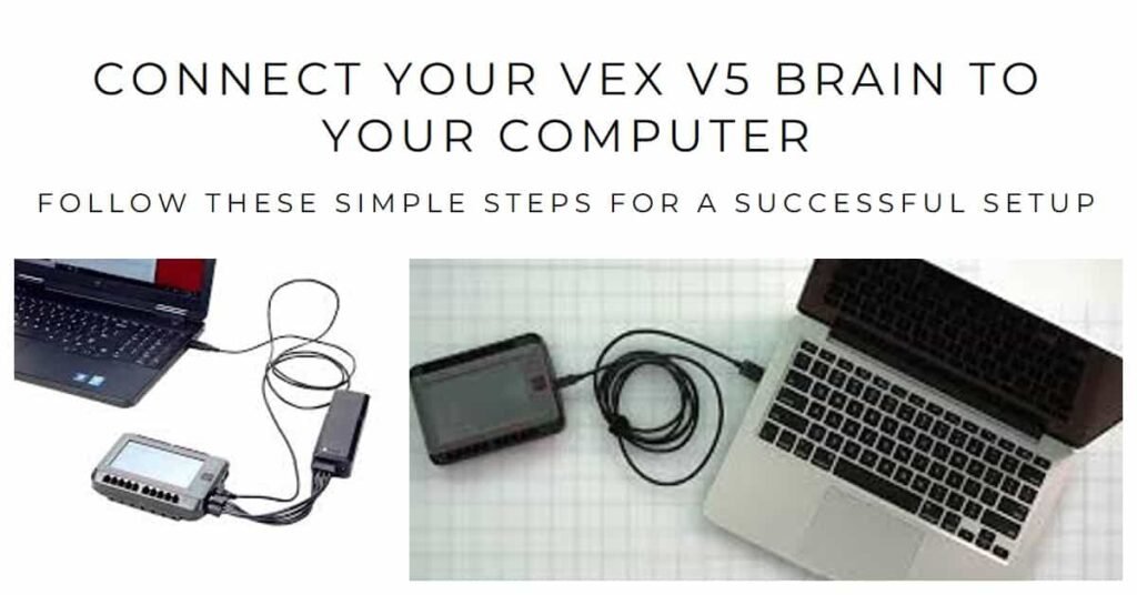 connect vex v5 brain to computer